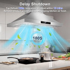 42 inch Range Hood Under Cabinet 1200 CFM Stainless Steel Stove Vent Hoods