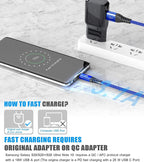 2-Pack 1M USB C Cable 3.1A Fast Car Charger Cable Compatible for iPhone 17 air 16 15 Plus Pro Max, Samsung Flip/Fold 7 6 5 4 3 S26 S25 S24 S10 S20 S21 S22 S23 A16/15/14/13/12 A35/A34 A56/55/54, Pixel