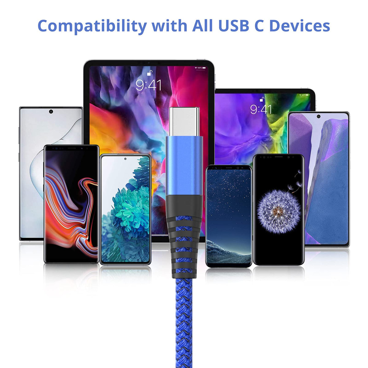 Ofuca USB C Charger Cable,3Pack 6FT/1.8M USB A to USB C Cable