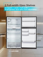 BLACK+DECKER 18.1 Cu. Ft. Top Mount Refrigerator with Ice Maker, BR1810HIMB