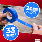 Status IONOS Red PVC Tape, 33 metres, Pack of 1