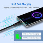 Extra long USB to USB C Cable 3m, PS5 Controller Charging Cable Type C Charger cable for Samsung Galaxy S22 S21 S20 Plus Note 10 9 8, Google Pixel,LG, Playstation 5, Xbox Series X/S