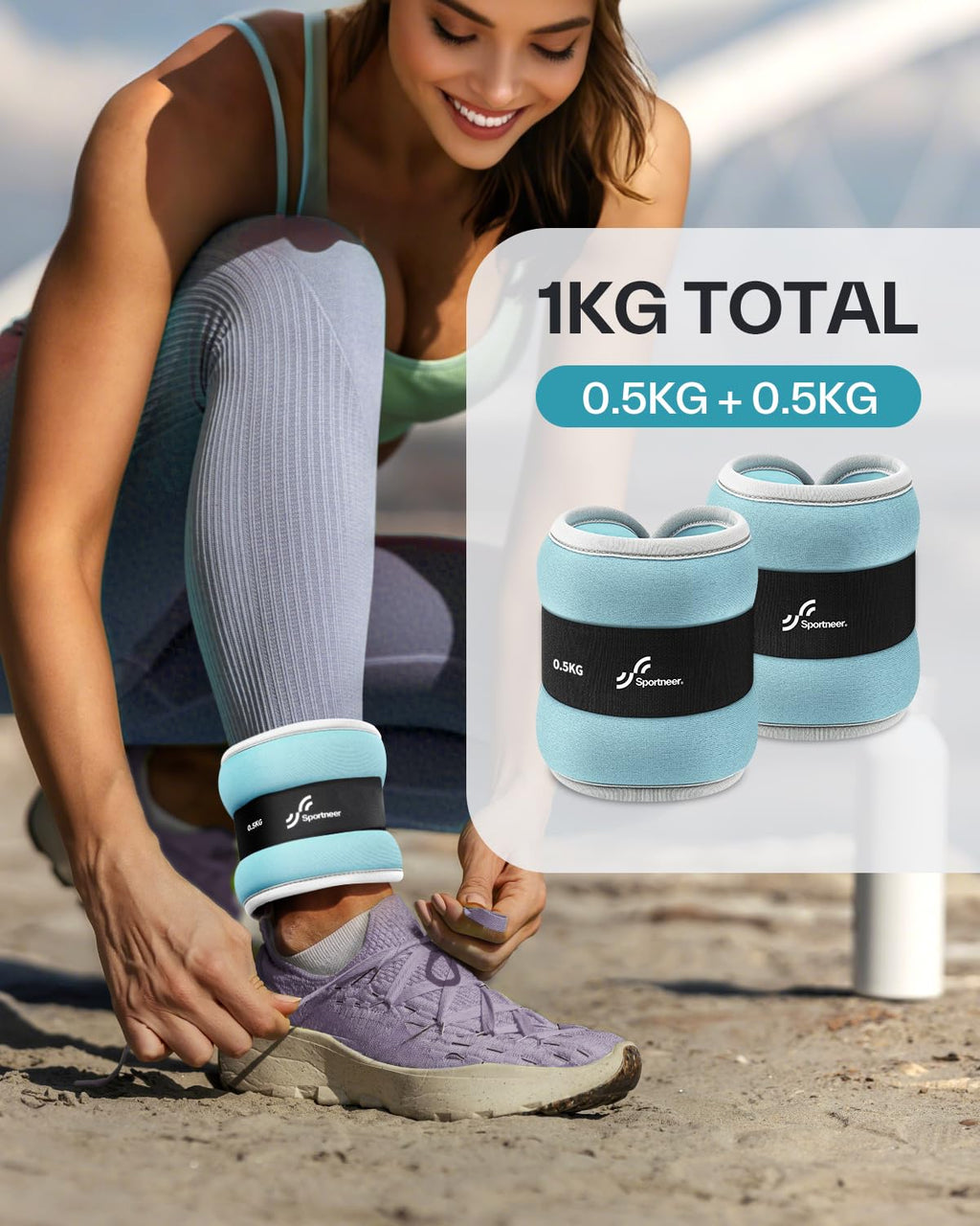 Sportneer Ankle Weights, Leg Weights Wrist Weights Straps