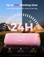 Bluetooth Speaker, 20W HD Sound, Portable Wireless, IPX5 Waterproof, Up to 24H Playtime, TWS Pairing, for Home/Party/Outdoor/Camping/Beach Essentials, Electronic Gadgets, Birthday Gift (Teal)
