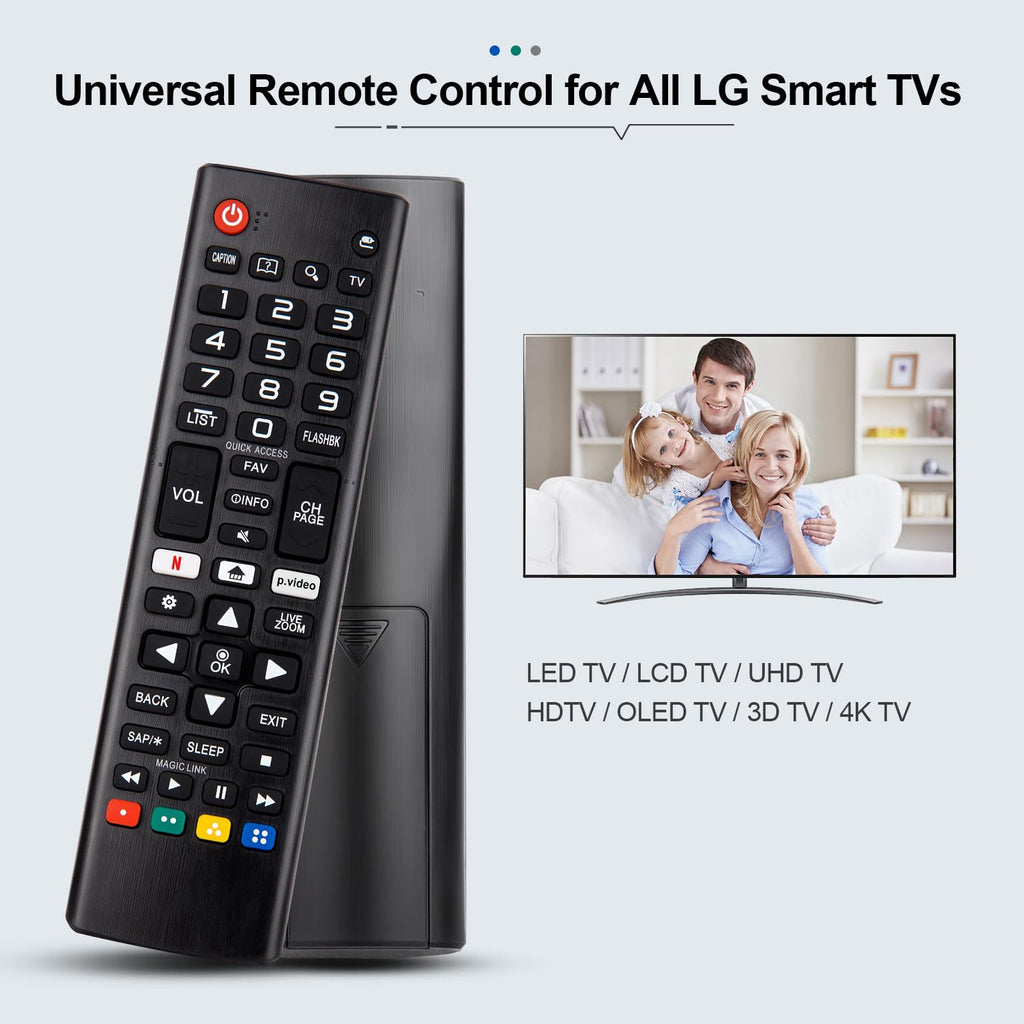 Universal Remote Replacement XRT260 for All VIZIO Smart TV Smartcast 4K P-Series V-Series D-Series M-Series XRT136 XRT140, with Buttons for Netflix Disney Prime Video Hulu (No Voice Function)