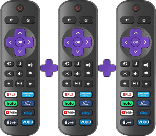 2 Pack Replacement Remote Control Only for Roku TV, Compatible for TCL Roku/Hisense Roku/Onn Roku/Sharp Roku/Philips Roku/Element Roku/Westinghouse Roku TVs (Not for Roku Stick, Box or Speaker)