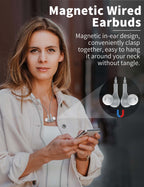USB C Headphone for Samsung S26 S25 FE S24 A16 A17 Z Wired Earbuds Magnetic