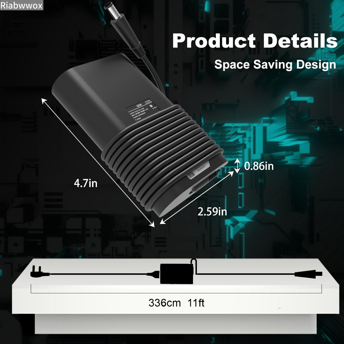 Universal 65W USB C Laptop Charger Compatible with Lenovo Thinkpad
