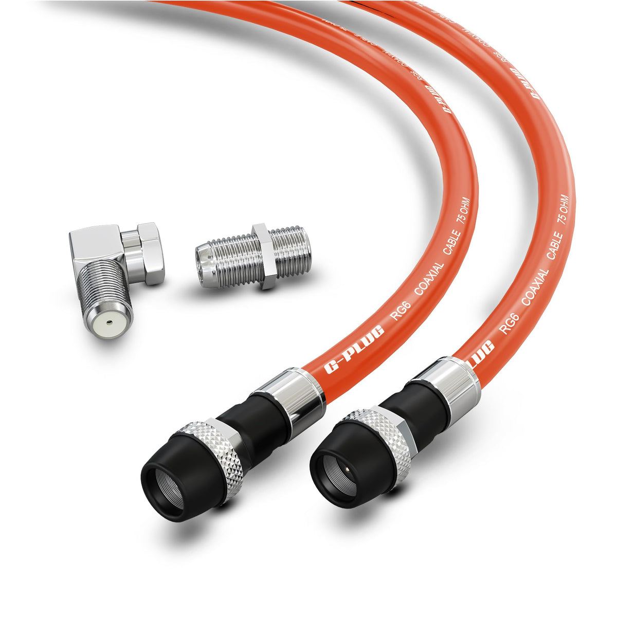 G-PLUG 40FT RG6 Coaxial Cable Extender - Coax Cable Cord, Triple Shielded