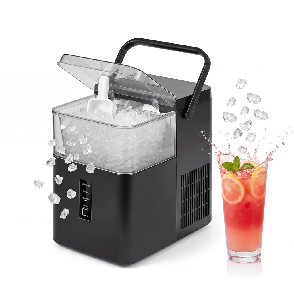 Comfee 33lbs Countertop Nugget Ice Maker, Self-Cleaning, with Ice Scoop
