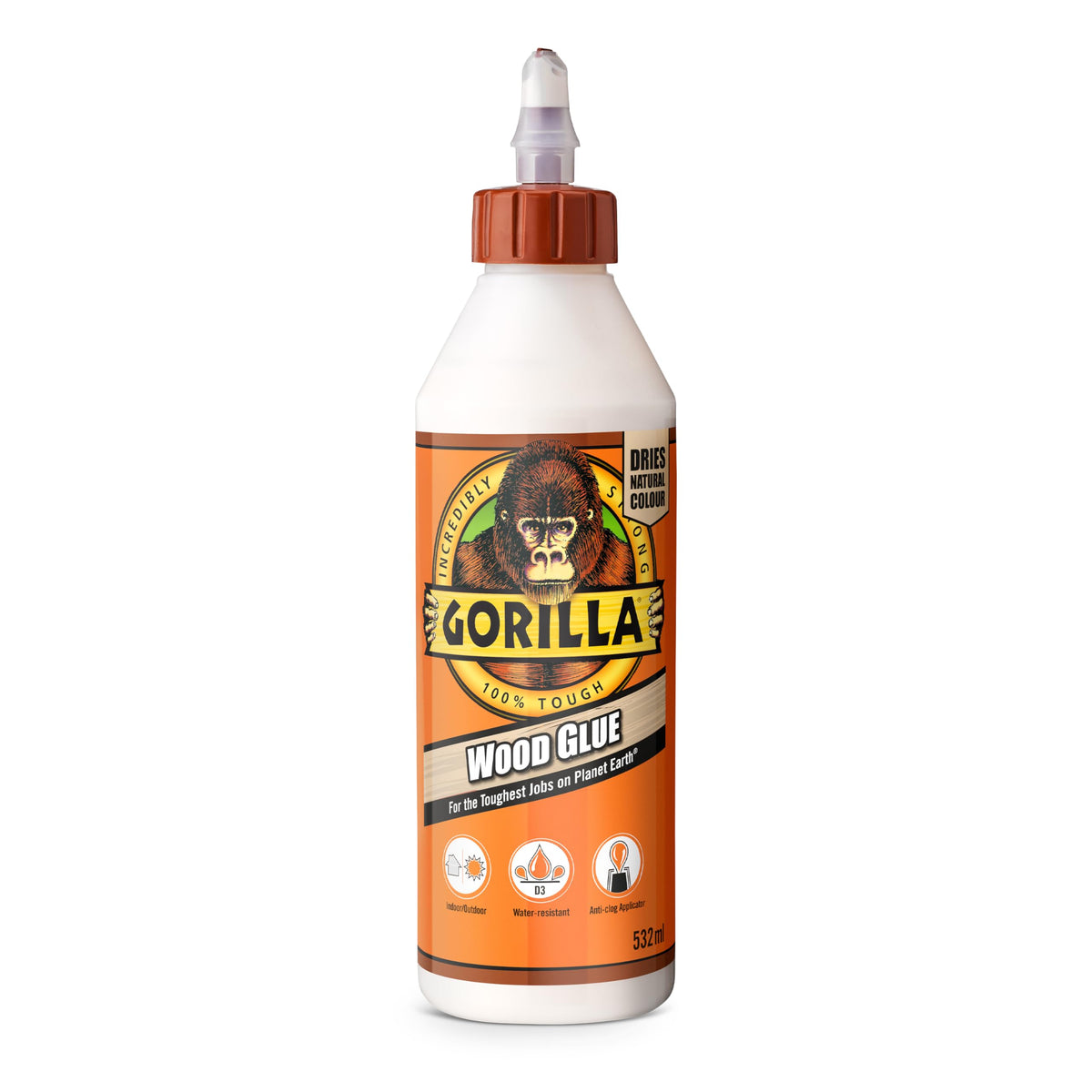 Gorilla 5044361 Wood Glue 1L (4 Pack)