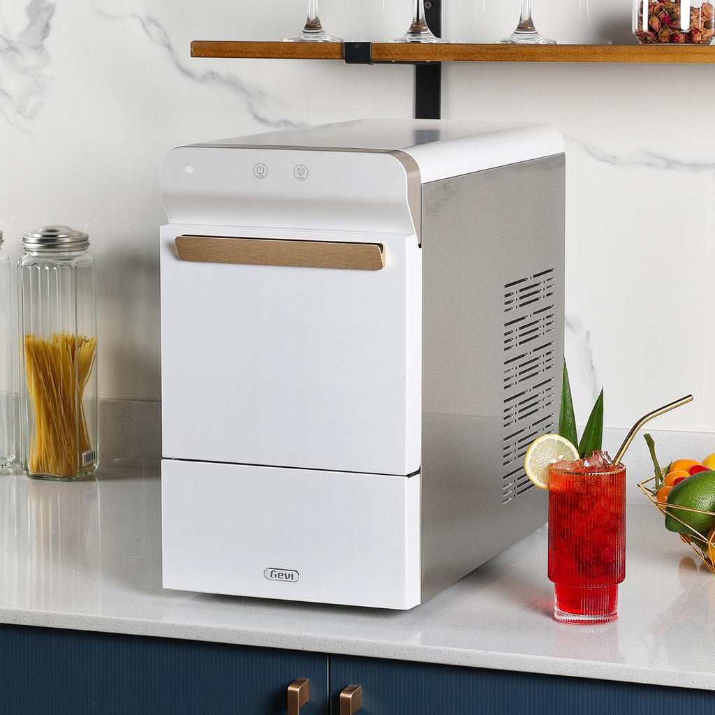 Gevi V2.0 Nugget Ice Maker Countertop,38lbs/Day,Black