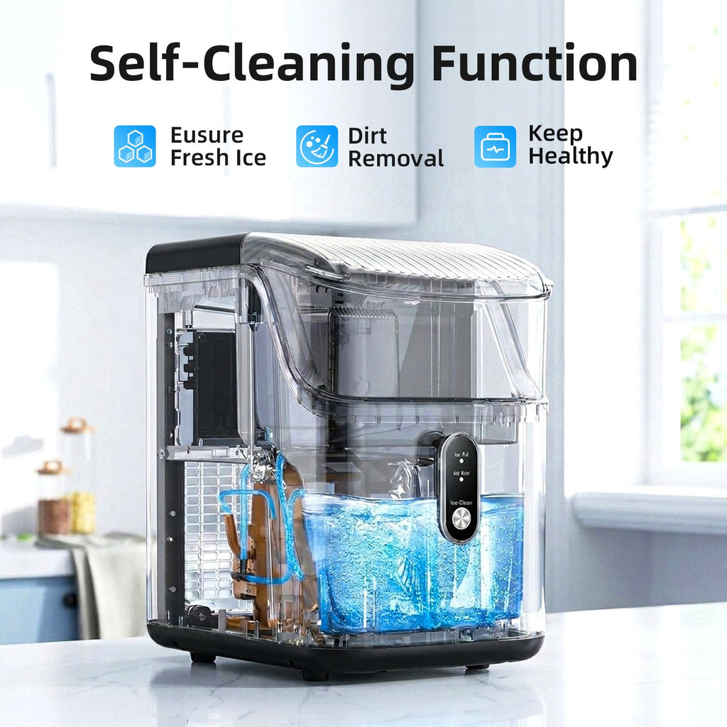 Antarctic Star Nugget Ice Maker Countertop with Soft Chewable Ice