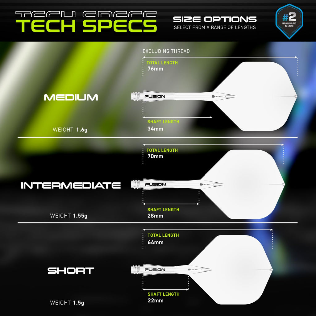 WINMAU | Fusion Integrated Dart Flights & Dart Stems | No.2