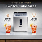 Igloo Ice Maker Countertop, Portable Ice Maker with Handle, 26lbs, Black