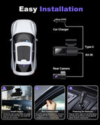 Dash Cam Front and Rear 4K 1080P, 64GB Card Included, 24H Parking Mode