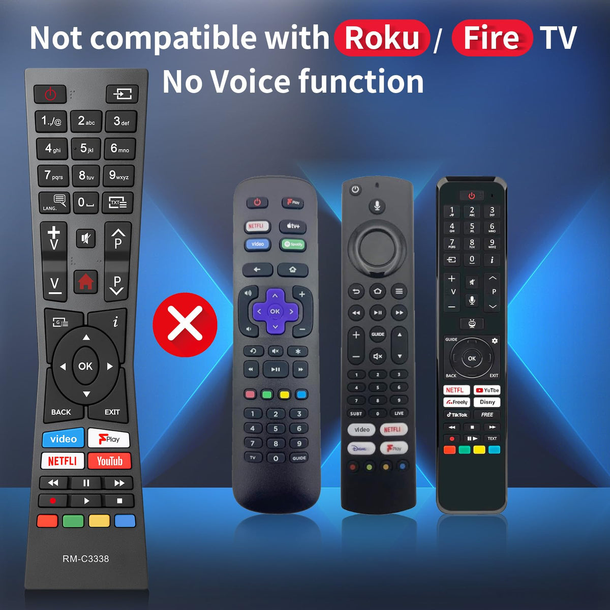 for Hisense TV Remote Control, Universal for Hisense Smart TV, Replacement