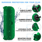 [3 Pack] Flemoon Outdoor Extension Cord Safety Cover with Waterproof Seal