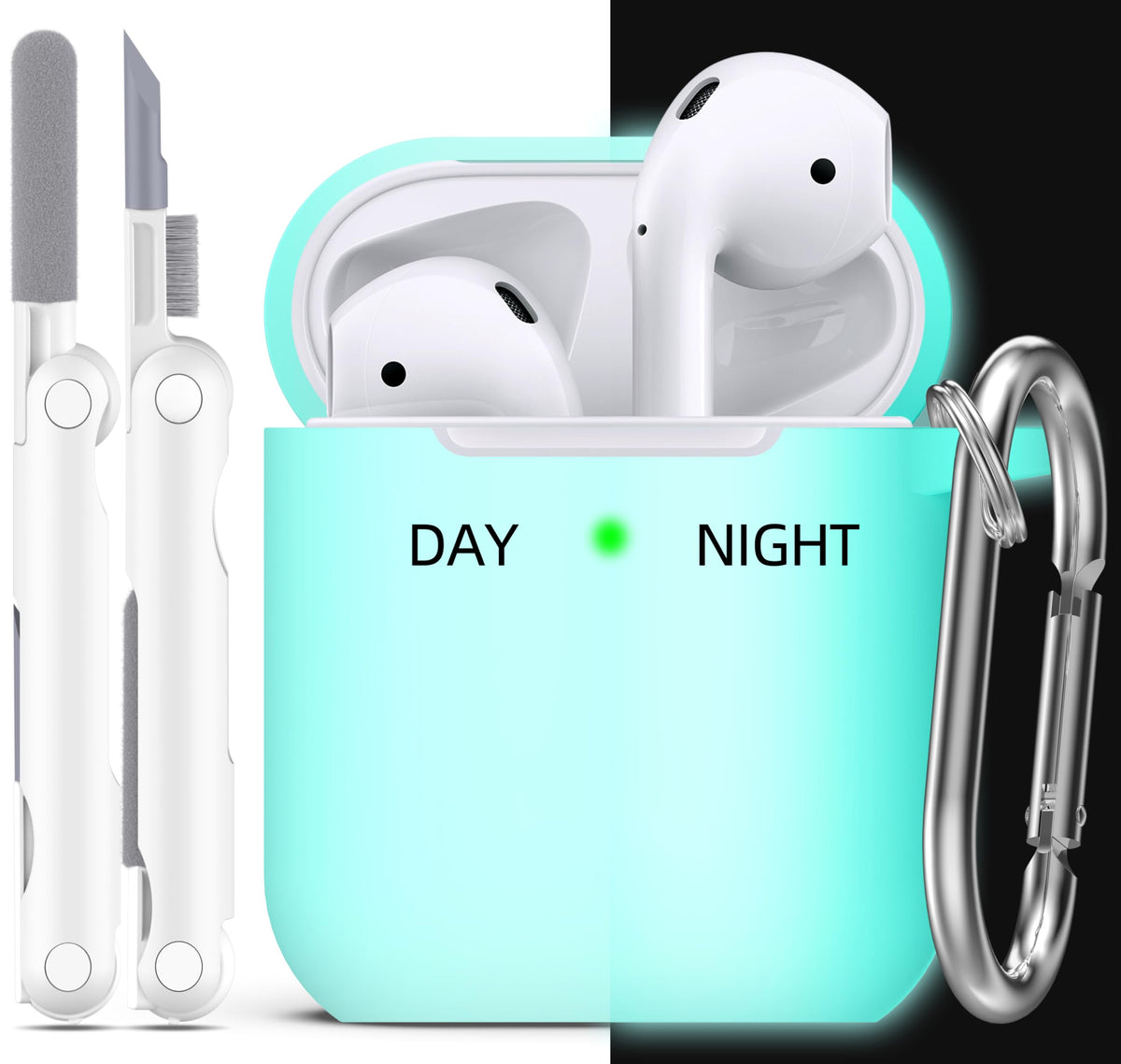 R-fun for AirPods Pro 3 Case Soft Silicone Protective Cover, Black
