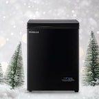 Mini Chest Freezer Compact Deep Freezing Machine with Electronic Temperature Control (Accurate to 1 ℉) Freestanding Small Freezer with 2 Removable Storage Baskets Black