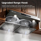 AMZCHEF 30" Under Cabinet Range Hood, 750CFM Stainless Steel Vent Hood