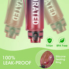 Sahara Sailor Water Bottle 1L, Leakproof Tritan Bottle with Time Marker