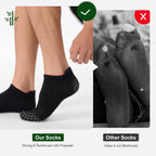 Niorasen Bamboo Trainer Socks for Men & Women, 6 Pairs, Low Cut