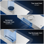 AMZCHEF 30" Under Cabinet Range Hood, 750CFM Stainless Steel Vent Hood
