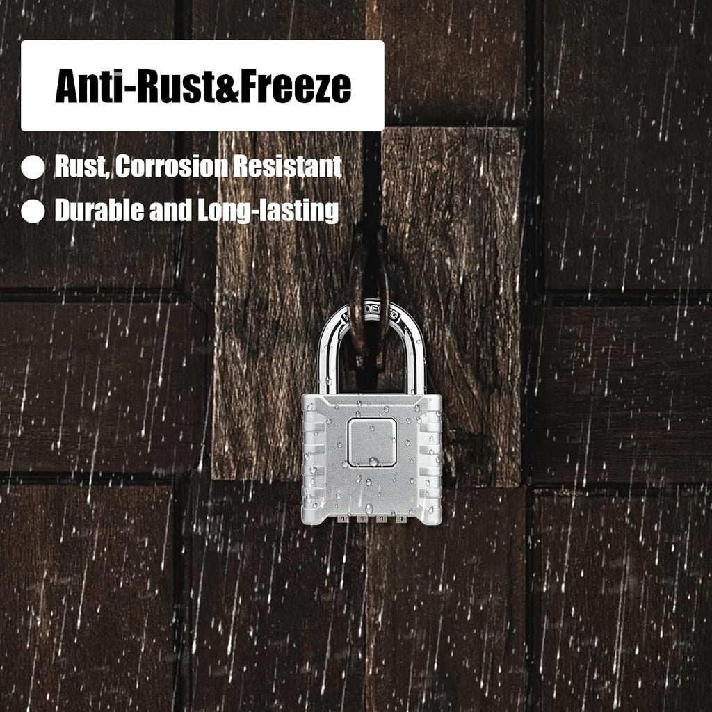 Diyife Large Heavy Duty Combination Padlocks Outdoor, 52mm Weatherproof