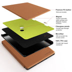 CoBak Case for 6" Kindle 11th Generation 2024 and 2022, Premium PU Leather Smart Cover with Auto Sleep/Wake for Kindle, Black
