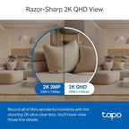 Tapo C210 2K 3MP Pan/Tilt Indoor Security Camera Pet Camera House Security