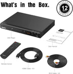 MEGATEK Region-Free DVD Player for TV with HDMI, USB & 1080p Upscaling