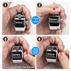 tally counter, 4-digit clicker counter, Metal hand tally counters clicker for counting, golf scoring