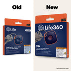 Life360 Tile - Bluetooth Tracker, Keys Finder and Item Locator for Keys, Bags and More. Phone Finder. Both iOS and Android Compatible. 1-Pack (Black)