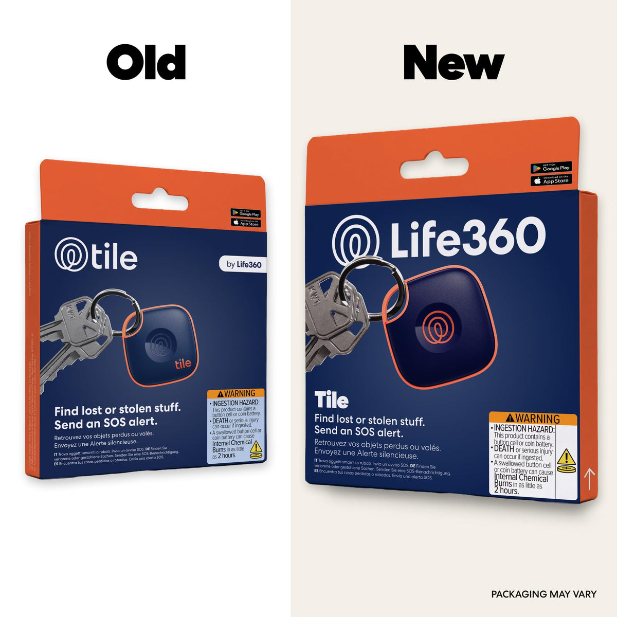 Life360 Tile - Bluetooth Tracker, Keys Finder and Item Locator for Keys, Bags and More. Phone Finder. Both iOS and Android Compatible. 1-Pack (Black)