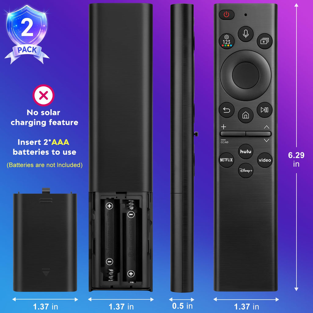 Universal for Samsung-TV-Remote-Control Replacement,Compatible with All Samsung Smart Frame Curved QLED TVs