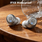 TOZO T10 Wireless Earbuds Powerful Bass Stereo Wireless Charging, APP, IPX8
