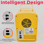 Frigidaire Retro Mini Compact Beverage Cooler, Great for Keeping Office Lunch Cool! (Built-in Bluetooth Speaker)