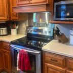 2-Pack 24" By 30" Stainless Steel Stove Backsplash, Reversible Ultra Flat Splatter Guard Range Hood Backsplash, Easy Clean Wall Shield Metal Panel