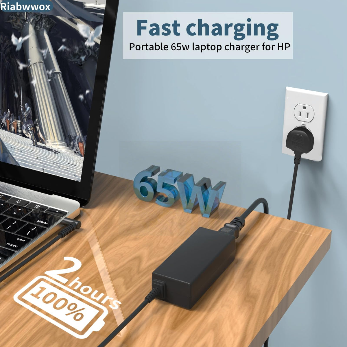 Universal 65W USB C Laptop Charger Compatible with Lenovo Thinkpad