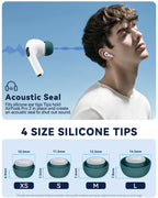 5 Pairs Replacement Ear Tips for AirPods Pro 3 (White)