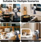 AAOBOSI Portable Range Hood, 3-Speed Desktop Exhaust Fan for Kitchen