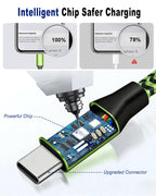 USB C Charger Cable,3Pack 1M/3FT USB to USB C Cable,Type C Fast Charging