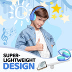 JoySpark Kids Bluetooth Headphones Over-Ear, 60Hrs, Built-in Mic-Purple