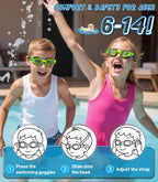 Kids Swimming Goggles for Boys & Girls Aged 6-14, Anti-Fog