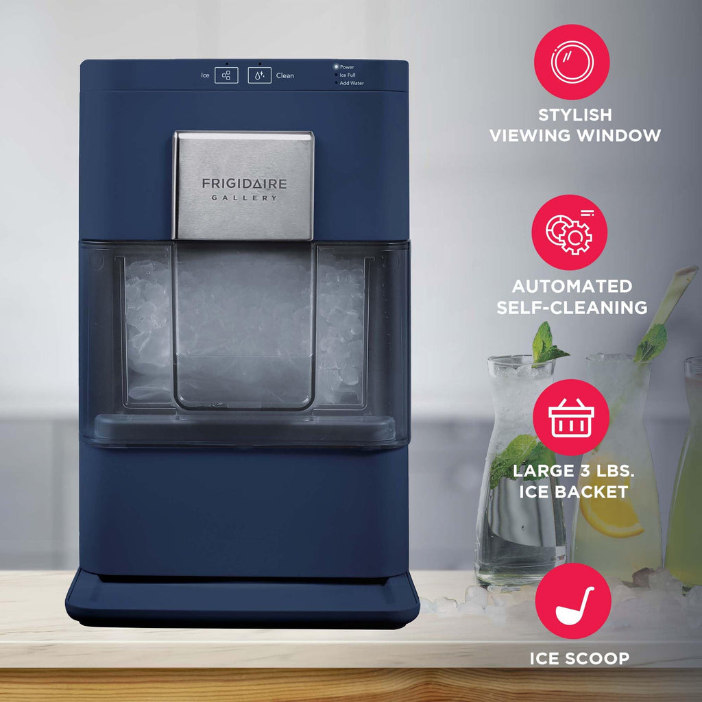 Frigidaire, 26 lb per day, Countertop Bullet Ice Maker, Stainless Steel