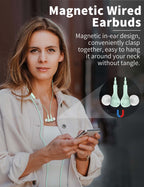 USB C Headphone for Samsung S26 S25 FE S24 A16 A17 Z Wired Earbuds Magnetic