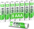 EBL AAA Rechargeable Batteries 1100mAh 8-Pack 1.2V Ni-MH Battery