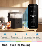 Comfee 33lbs Countertop Nugget Ice Maker, Self-Cleaning, with Ice Scoop