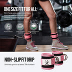 Slim Panda Ankle Straps for Cable Machines, Cable Kickback Ankle Cuffs